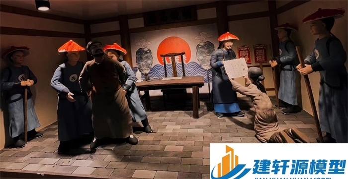 茂港陈规除恶绅微缩场景